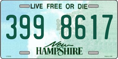 NH license plate 3998617