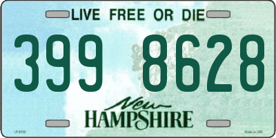 NH license plate 3998628