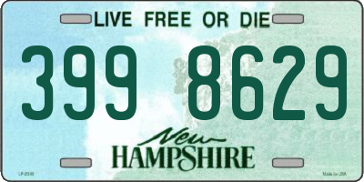 NH license plate 3998629