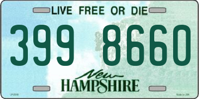 NH license plate 3998660