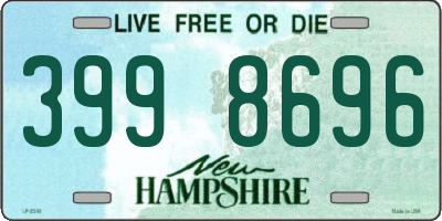 NH license plate 3998696