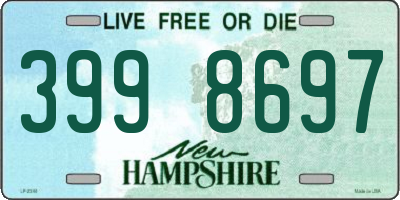 NH license plate 3998697