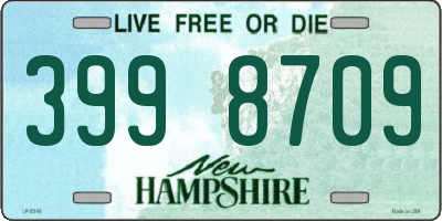 NH license plate 3998709
