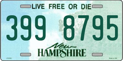 NH license plate 3998795