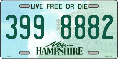 NH license plate 3998882