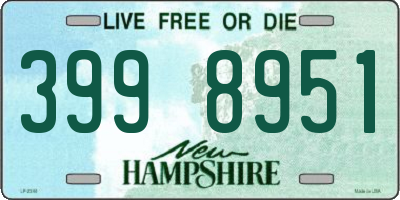 NH license plate 3998951