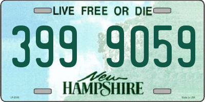 NH license plate 3999059