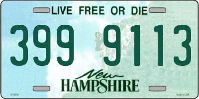 NH license plate 3999113