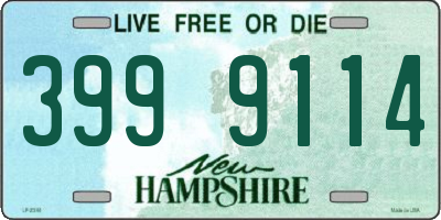 NH license plate 3999114