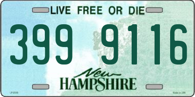 NH license plate 3999116