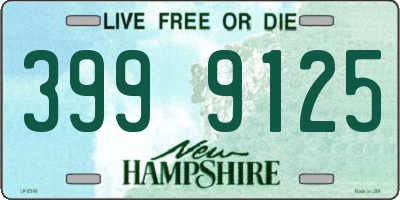 NH license plate 3999125