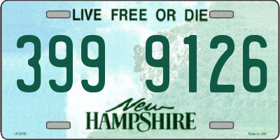 NH license plate 3999126