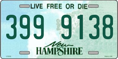 NH license plate 3999138