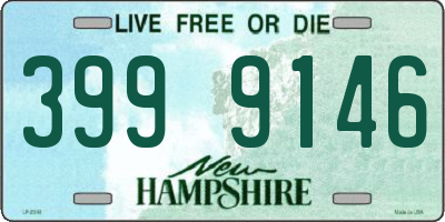 NH license plate 3999146