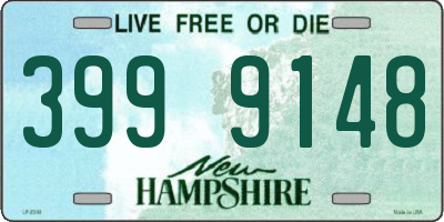 NH license plate 3999148