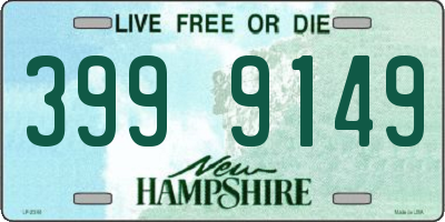 NH license plate 3999149