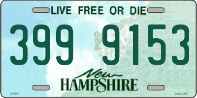 NH license plate 3999153