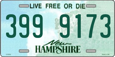 NH license plate 3999173