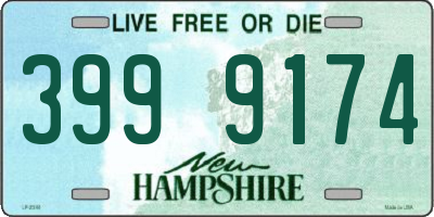 NH license plate 3999174