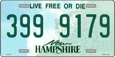 NH license plate 3999179