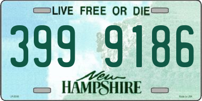 NH license plate 3999186
