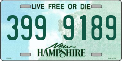 NH license plate 3999189