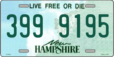 NH license plate 3999195