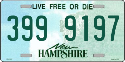 NH license plate 3999197