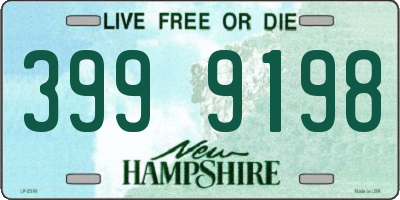 NH license plate 3999198