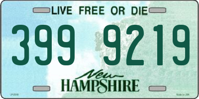 NH license plate 3999219