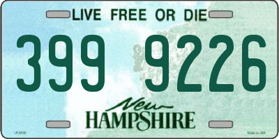 NH license plate 3999226