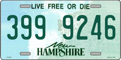 NH license plate 3999246