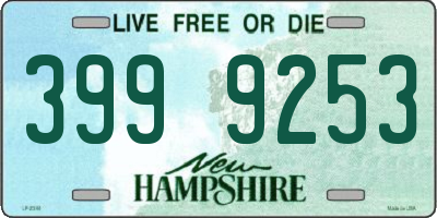 NH license plate 3999253