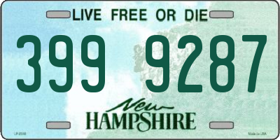 NH license plate 3999287
