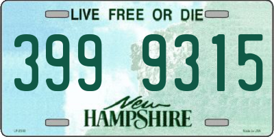 NH license plate 3999315