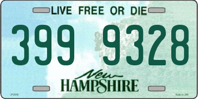 NH license plate 3999328