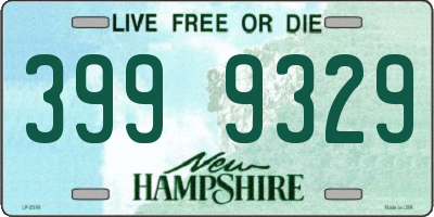 NH license plate 3999329