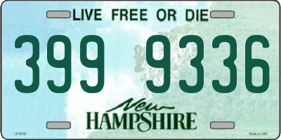 NH license plate 3999336
