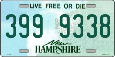 NH license plate 3999338