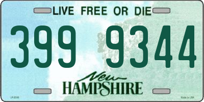 NH license plate 3999344