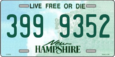 NH license plate 3999352