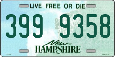 NH license plate 3999358