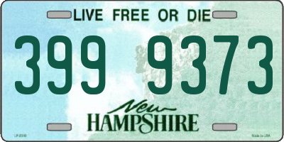 NH license plate 3999373