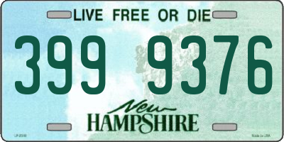 NH license plate 3999376