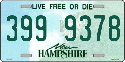 NH license plate 3999378