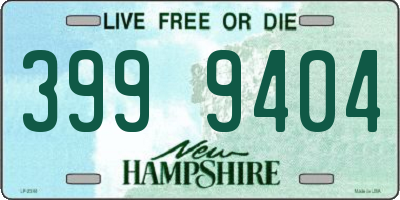 NH license plate 3999404