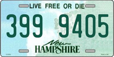 NH license plate 3999405