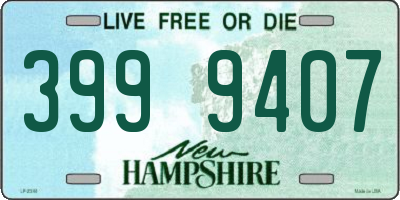 NH license plate 3999407