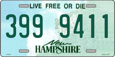 NH license plate 3999411