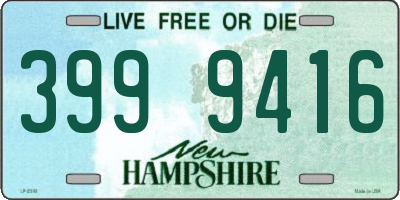 NH license plate 3999416